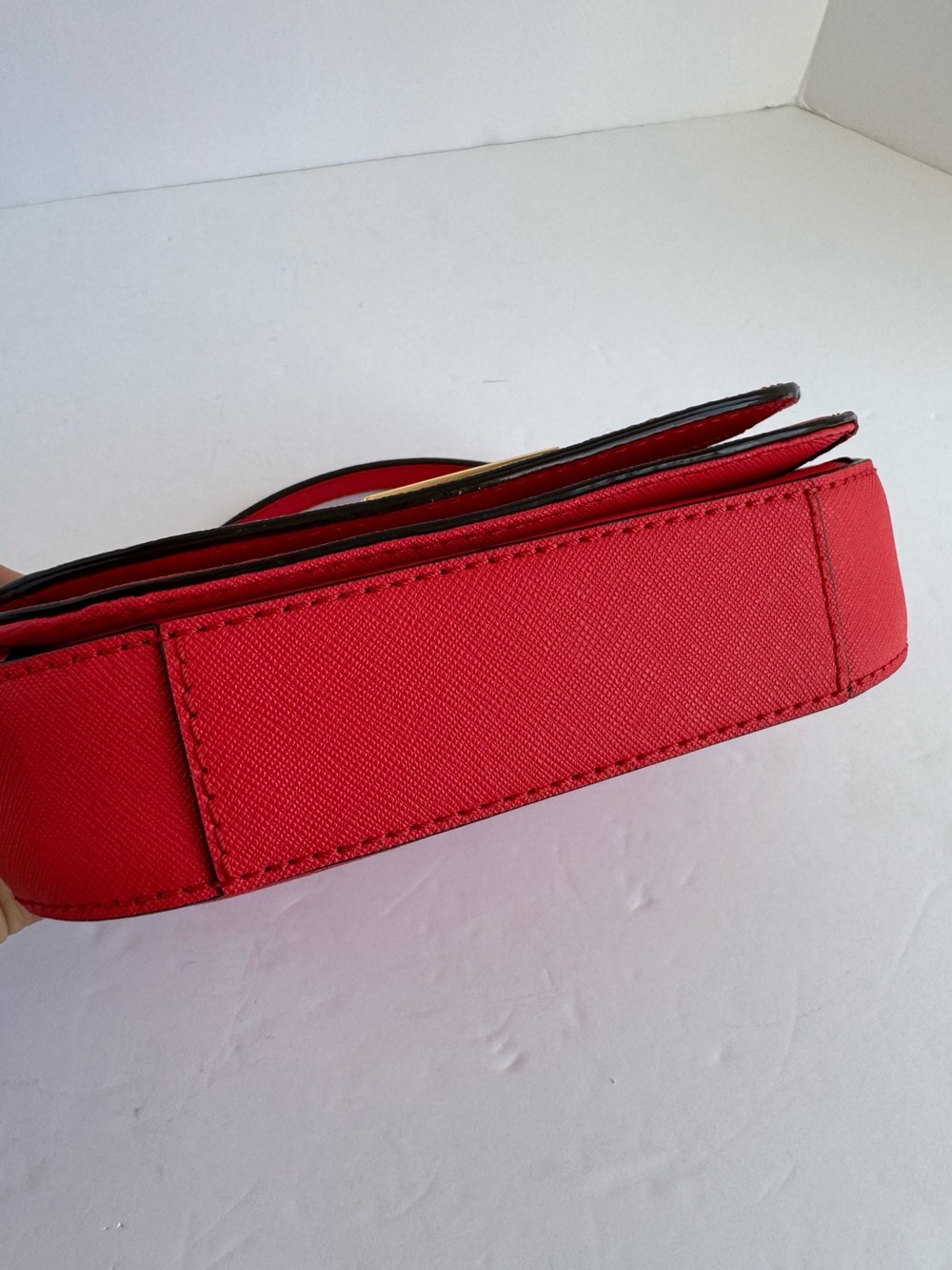 Kate Spade New York Bright Pink Saffiano Leather Flap Crossbody Bag Small Purse - Picture 9 of 15